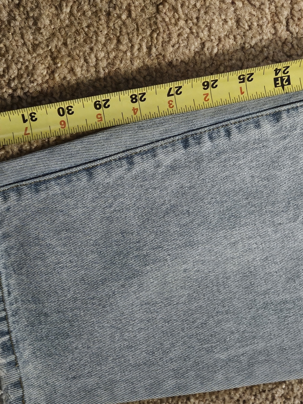 Light Wash High-Waisted Vintage Request Brand Jeans - Picture 4 of 6